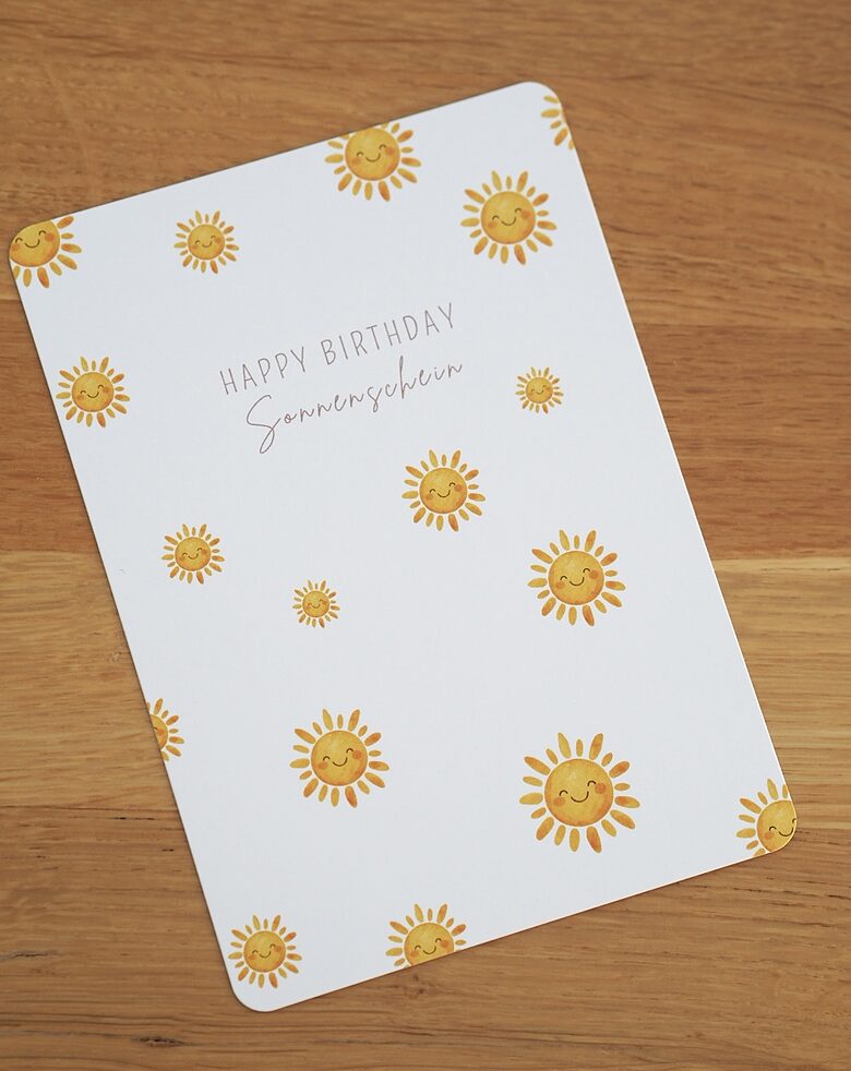 Postkarte "Sonnenschein"