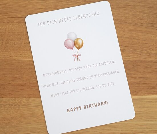 Postkarte Geburtstag 